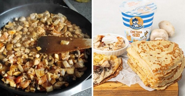 Блины с курицей и грибами: винницкий рецепт Блины с курицей и грибами: винницкий рецепт