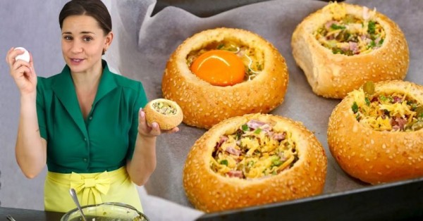 Мини-пиццы в булочках от Ольги Матвей Мини-пиццы в булочках от Ольги Матвей