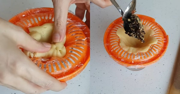 Красивое печенье с орехами и джемом Красивое печенье с орехами и джемом