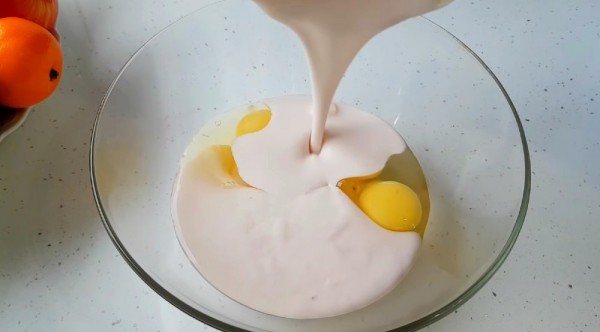Заварные блины на йогурте