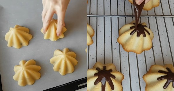 Красивое печенье с орехами и джемом Красивое печенье с орехами и джемом