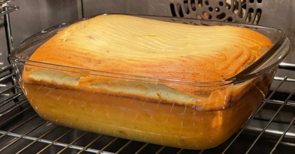 Пышная творожная запеканка с манкой Пышная творожная запеканка с манкой