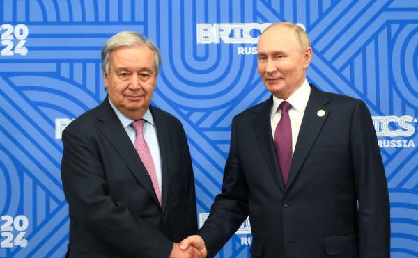 В ООН раскрыли содержание переговоров Путина и Гутерриша в Казани
В ООН раскрыли содержание переговоров Путина и Гутерриша в Казани
