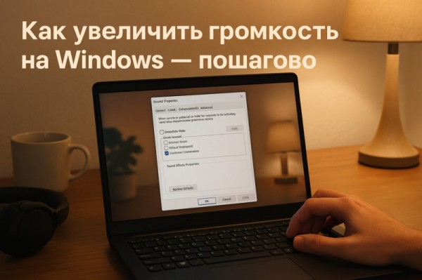 Как увеличить громкость звука на компьютере с Windows: простой способ через настройки системы Как увеличить громкость звука на компьютере с Windows: простой способ через настройки системы