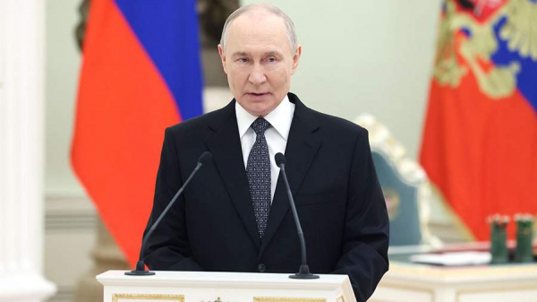 
                    Путин встретился в Кремле со вдовами героически погибших российских спецназовцев

        